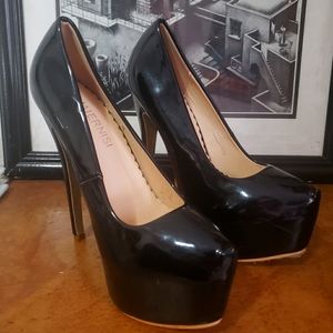 6.5" Maiernisi Black Patent Size 6 Needle Heel Stripper, Drag, 100% That B!tch